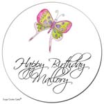 Sugar Cookie Gift Stickers - Pastel Butterfly
